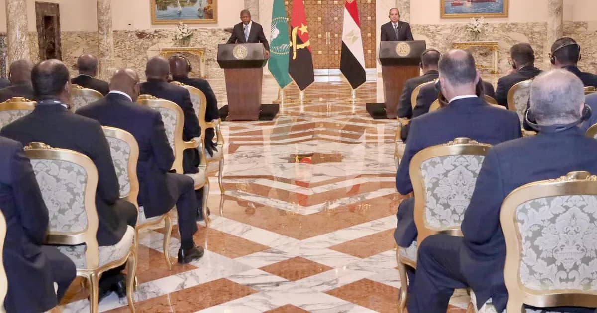 Lourenço busca investimento egípcio para Angola