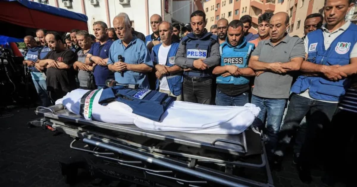 Proteção a jornalistas após ataque em Gaza