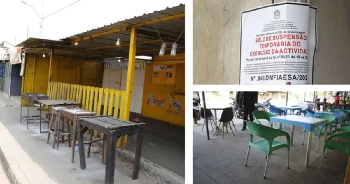 Estabelecimentos comerciais da rua da Dira parcialmente encerrados