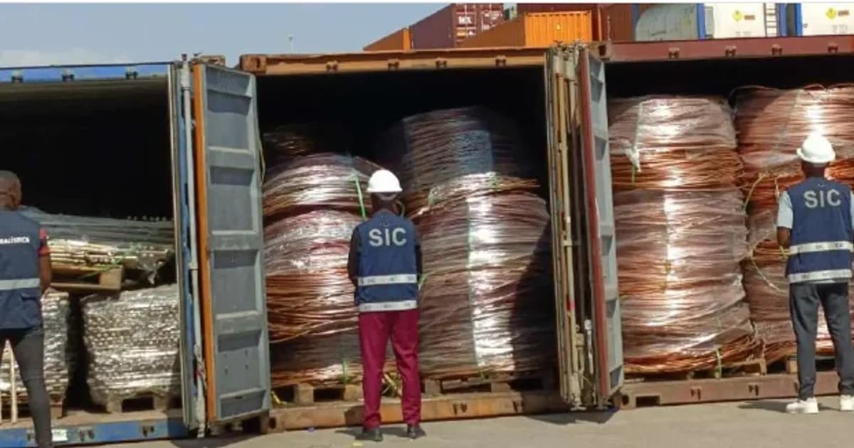 SIC trava envio de 200 t de cobre para o Dubai