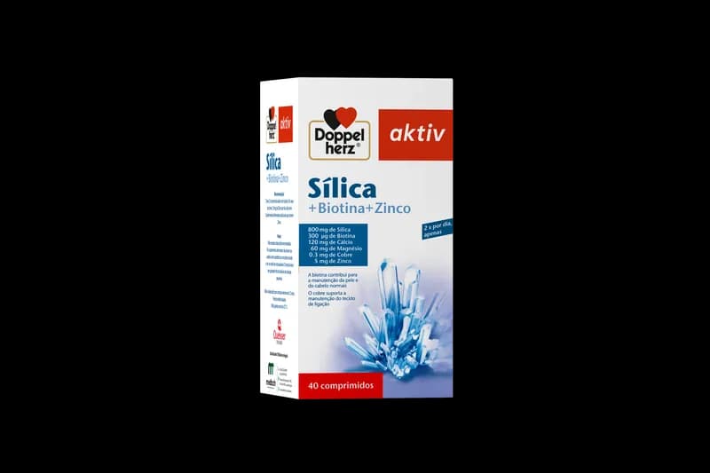 Doppelherz Aktiv Silica + Biotina + Zinco — Sabor: Sem sabor