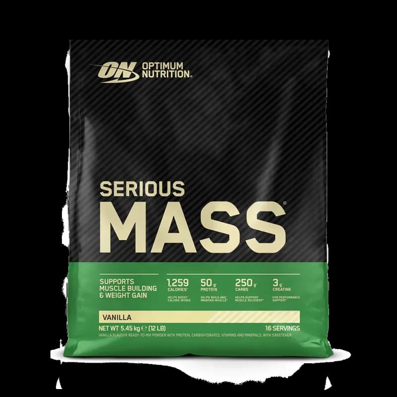 Optimum Nutrition Serious Mass — Sabores: Baunilha, Chocolate