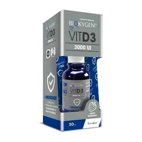 Biokygen Vitamina D3 3000 UI — Sabor: Sem sabor