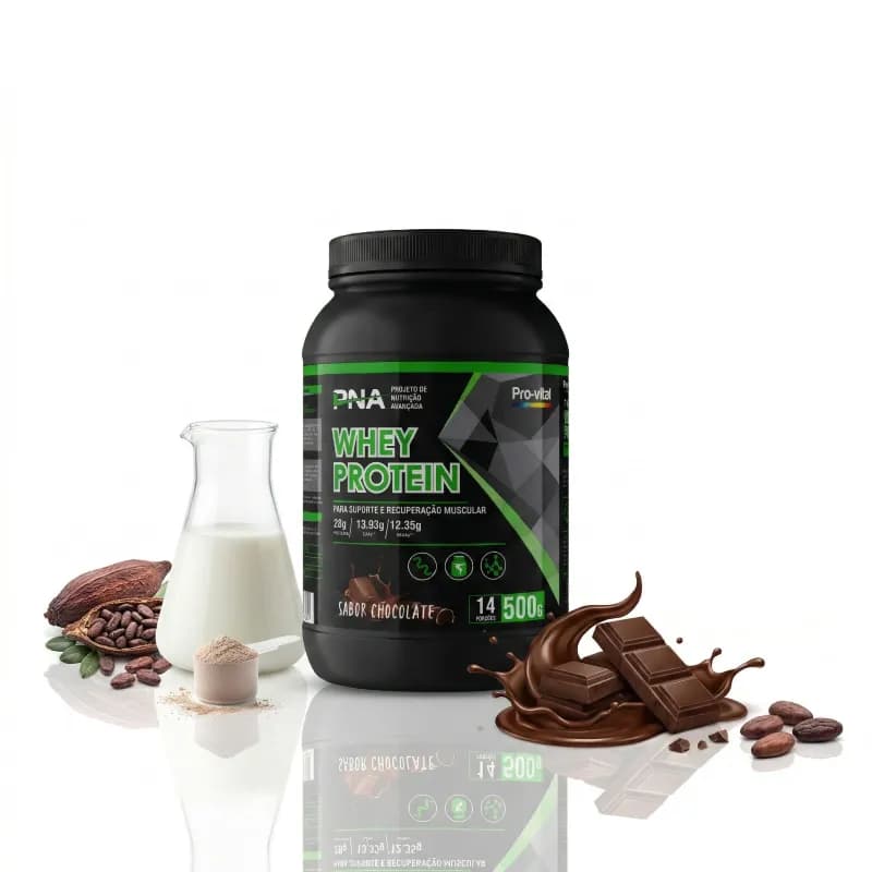 PNA Whey Protein Pó 500g - Chocolate, Pó · Mistura · 500 g · Chocolate