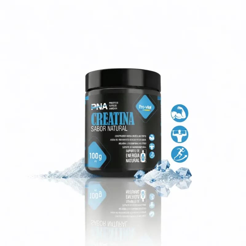 PNA Creatina em Pó 100g - Sem sabor, Pó · Monohidratada-micronizada · 100 g