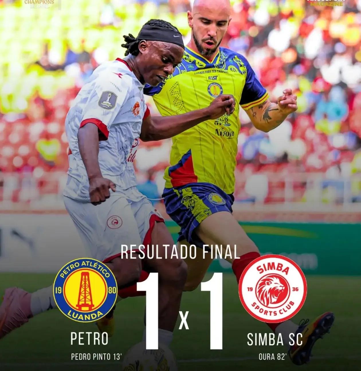 Petro empata com Simba e complica sonho na Champions