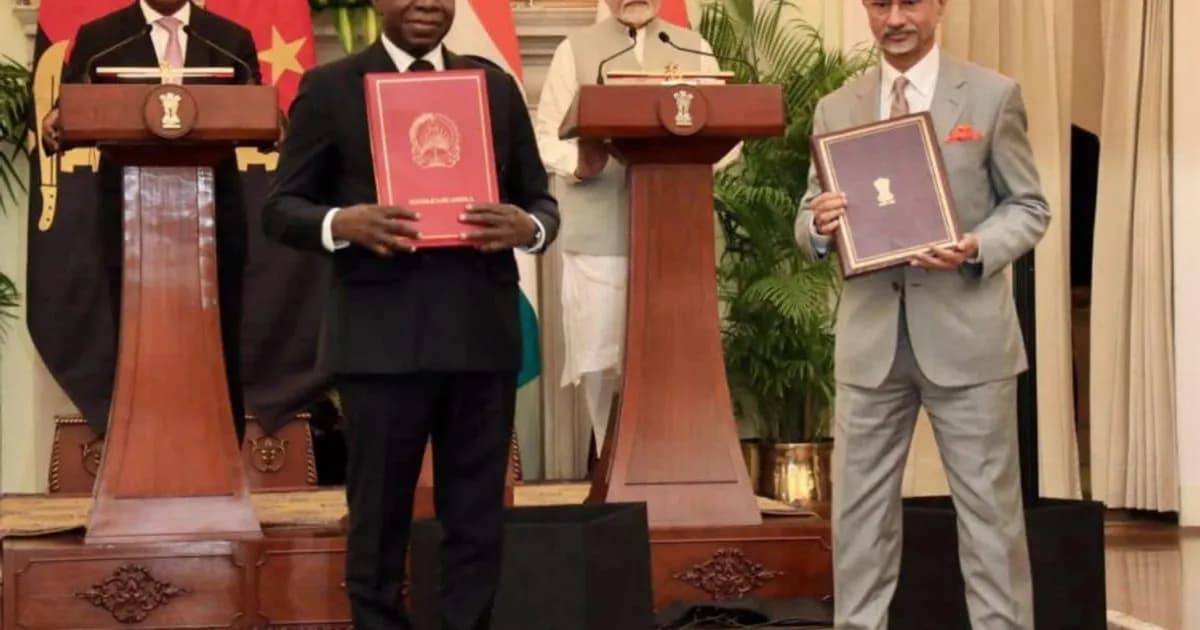 Angola e Índia firmam quatro acordos-chave
