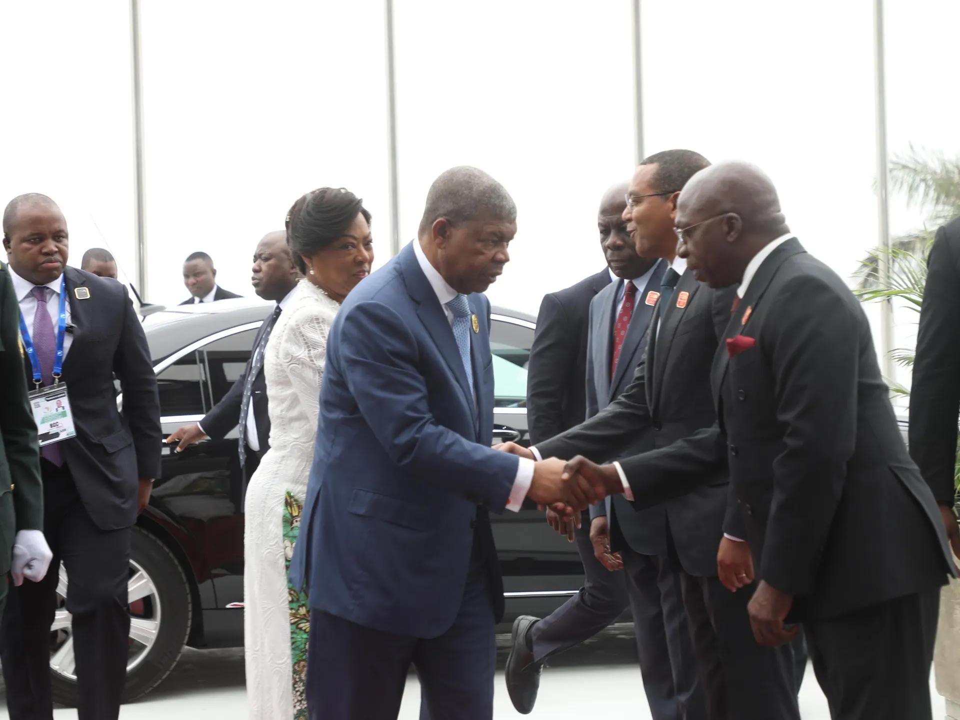 Presidente João Lourenço chega ao palco da Cimeira da União Africana