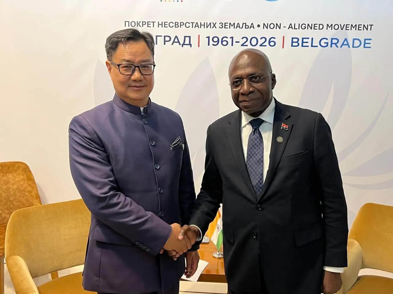 Angola e Índia analisam estado das relações bilaterais